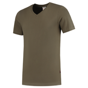 T-shirt Col V Fitted